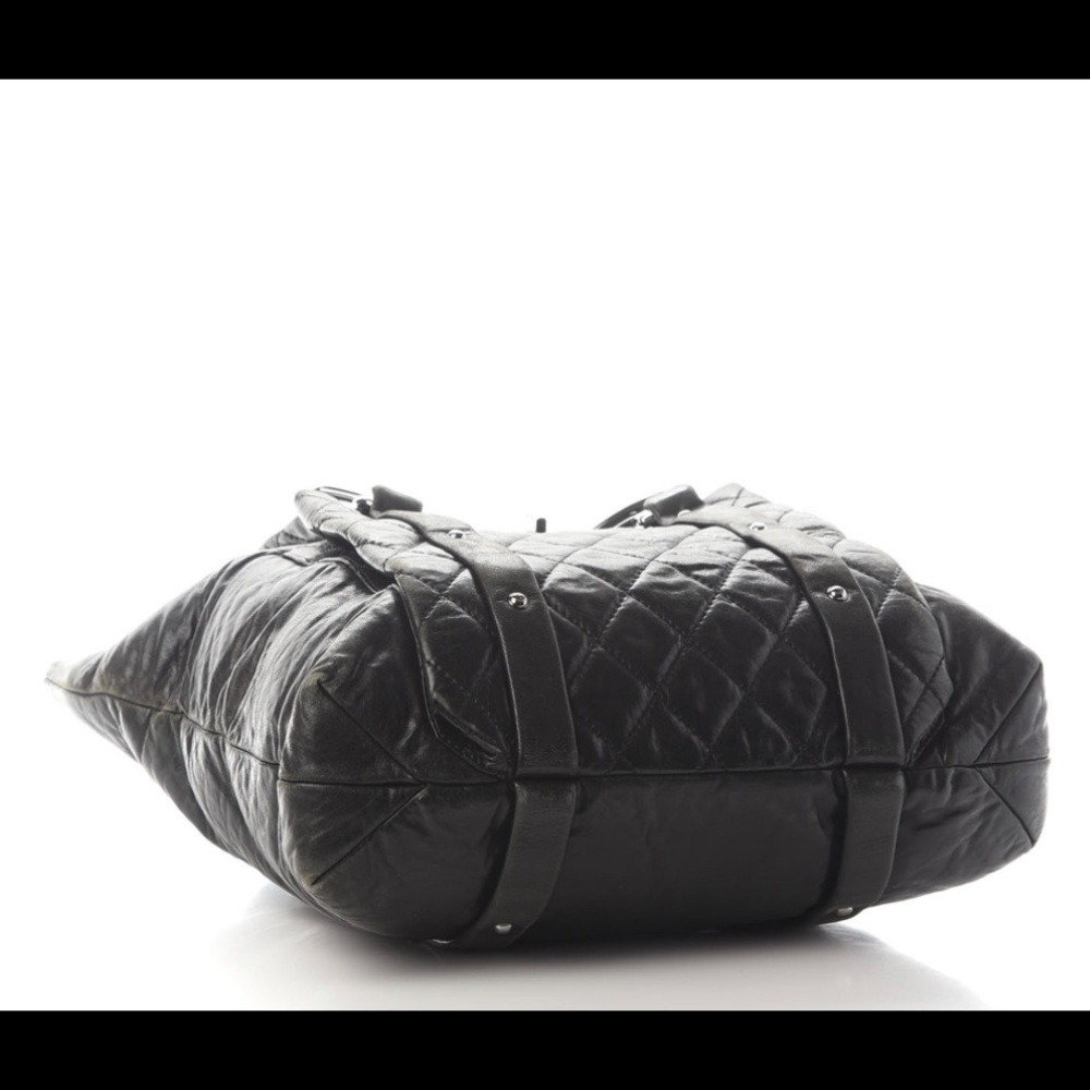 ♥️ RARE CHANEL Discontinued 8 Knots Lambskin Black Large Bag - Picture 2 of 10